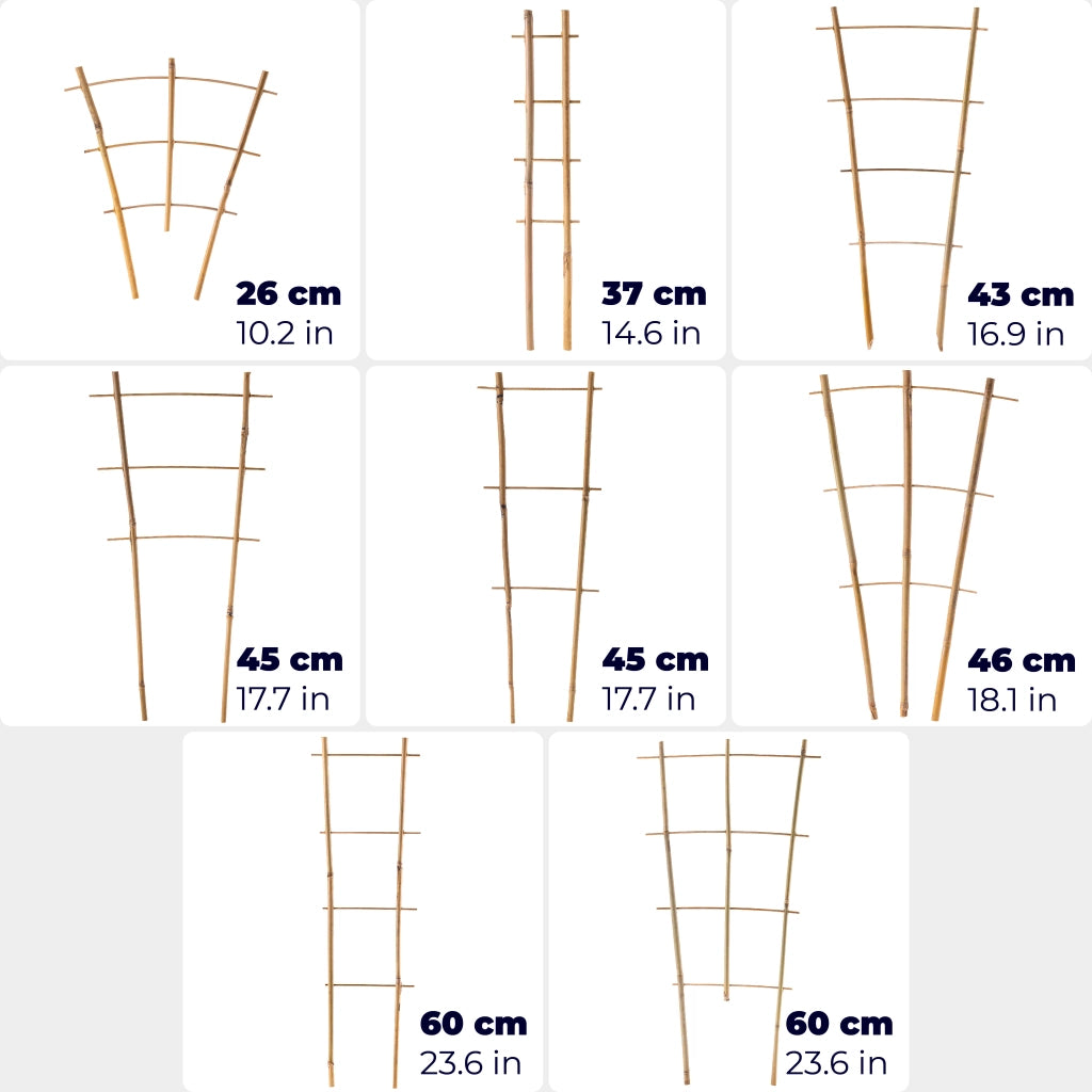 KADAX Drabinka bambusowa podwójna 45cm 100506 BAM3