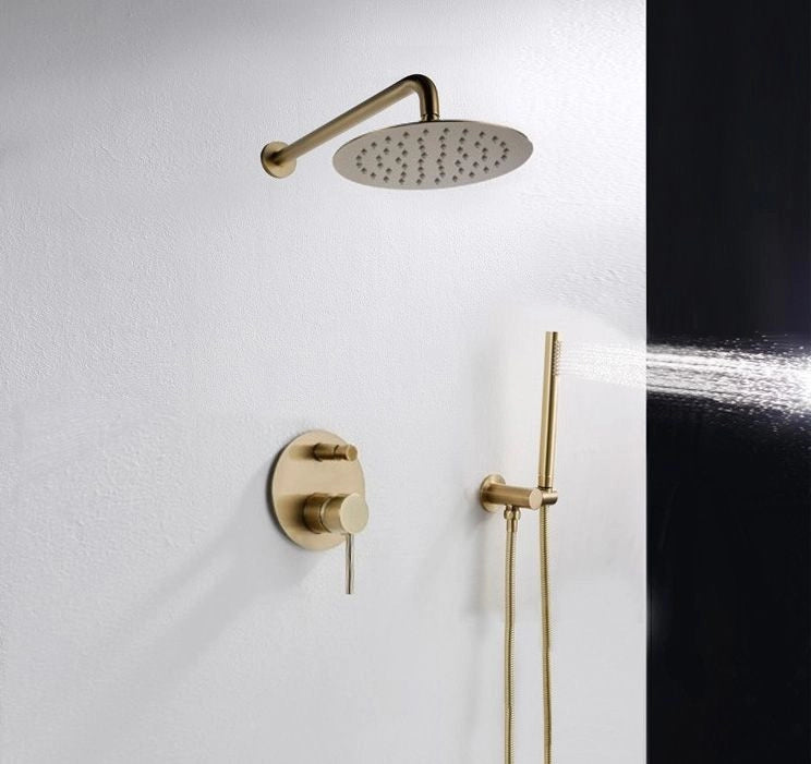 Set Doccia Da Incasso Rea Lungo L. Gold + Box