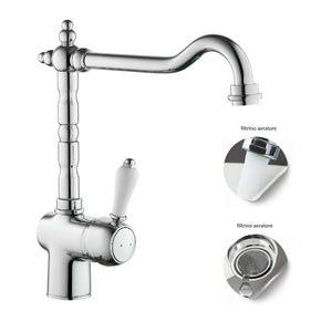 Miscelatore monoforo ottone cucina england one cromato erogazione orientabile *** confezione 1