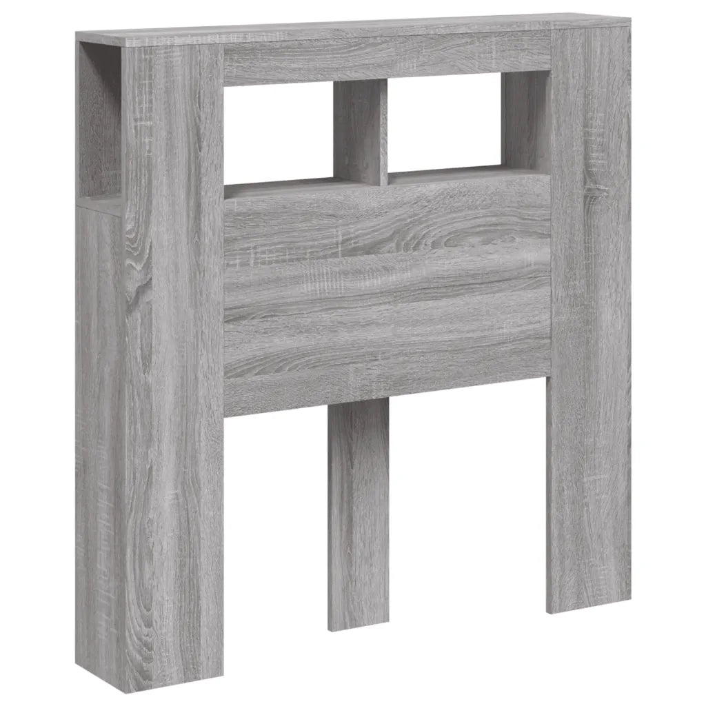 Testiera | Testata LED Grigio Sonoma 100x18,5x103,5 cm Legno Multistrato