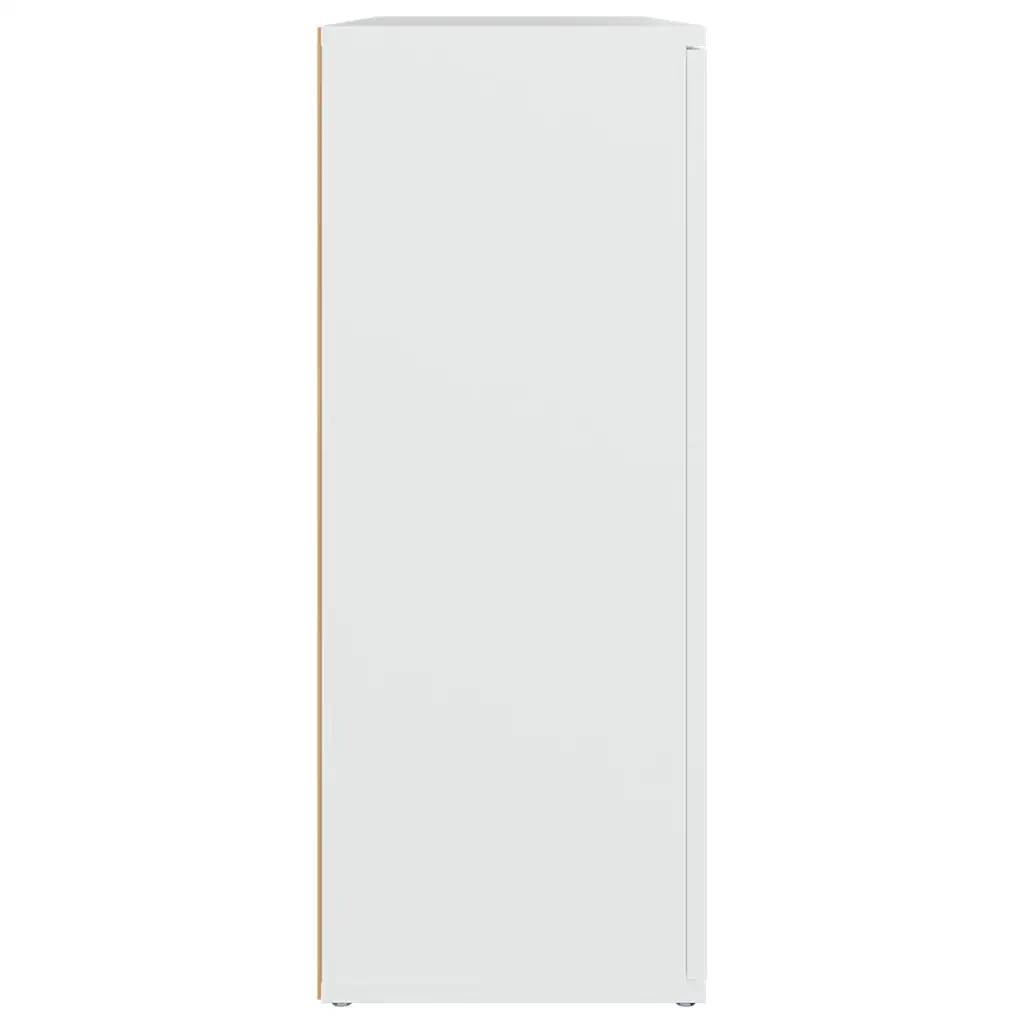 Credenza | Madia | Buffet da pranzo | Armadio da pranzo Bianca 91x29,5x75 cm in Legno Multistrato