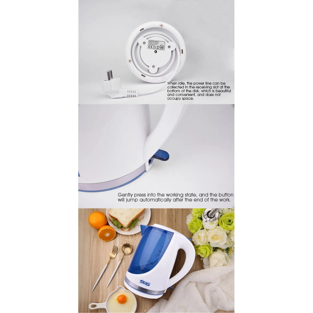 Trade Shop - Bollitore Elettrico A Caraffa 1,7 Litri Per Te' Infusi 2200w In Acciaio Inox -