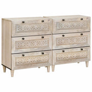 Credenza 2 pcs Bianco 120 x 33,5 x 75 cm 3310070