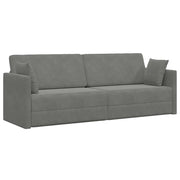 Divano-letto | Sof¨¤ letto | Letto singolo da pavimento Grigio scuro 213 x 70 x 77 cm Velluto