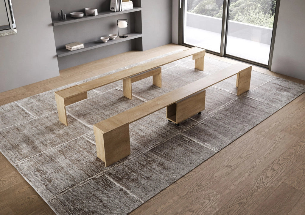 Panche Allungabili Inferiore e Superiore 72-300x26x60 cm Evolve Quercia Natura