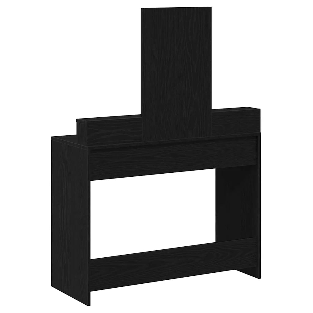 Tavolo da Trucco con cassetto Rovere Nero 100 x 41 x 140 cm 865146