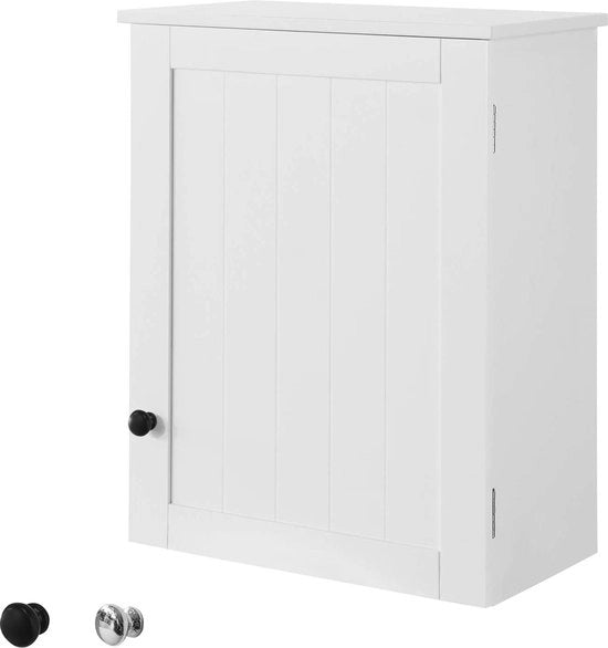 Montaggio per parete - Armadio bagno con porta singola - 40x23x52cm