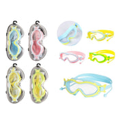 Trade Shop - Maschera Occhialini Con Tappi Da Nuoto Piscina Estate 16x10cm Vari Colori 605426 -