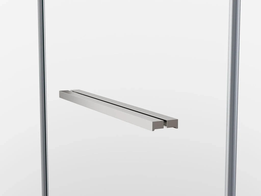 Box doccia angolare SPAZIO porta battente + laterale fisso 65x80 cm (63.5-65/76.5-79) nero opaco
