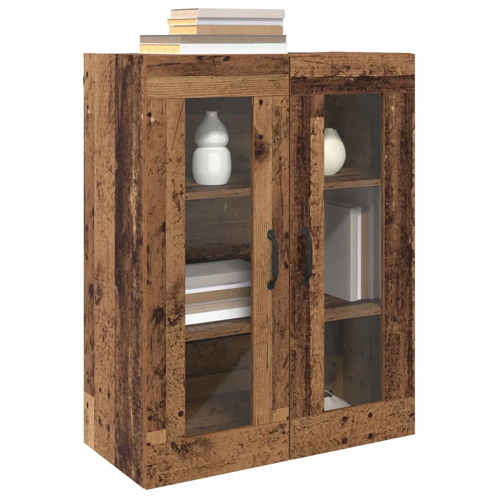 Armadi da Muro 2 pcs Legno vecchio 69,5 x 34 x 90 cm