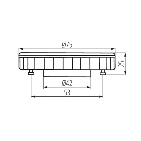 Lampadina LED GX53 9W 6000K luce fredda Kanlux 22424