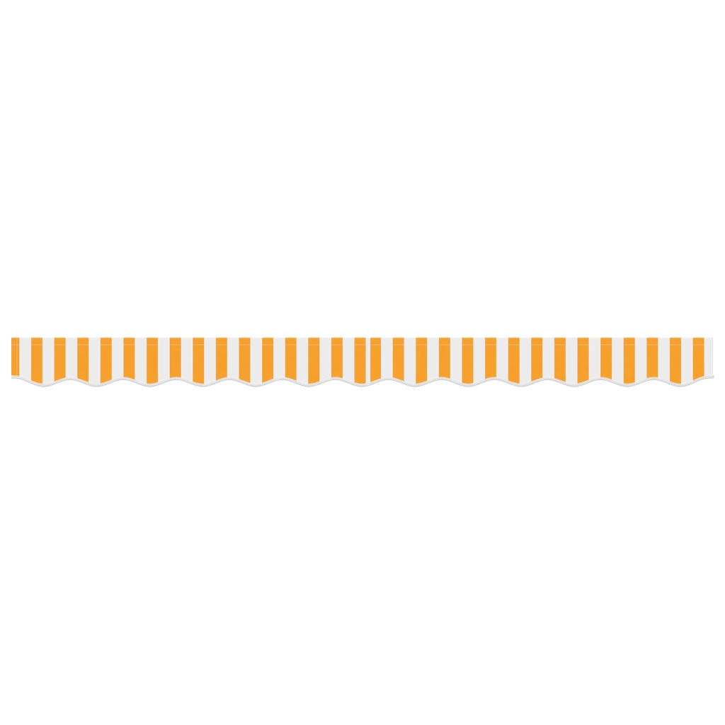 Valance Tenda per telaio da 2.5 m Giallo e Bianco 2.3x0.2 m