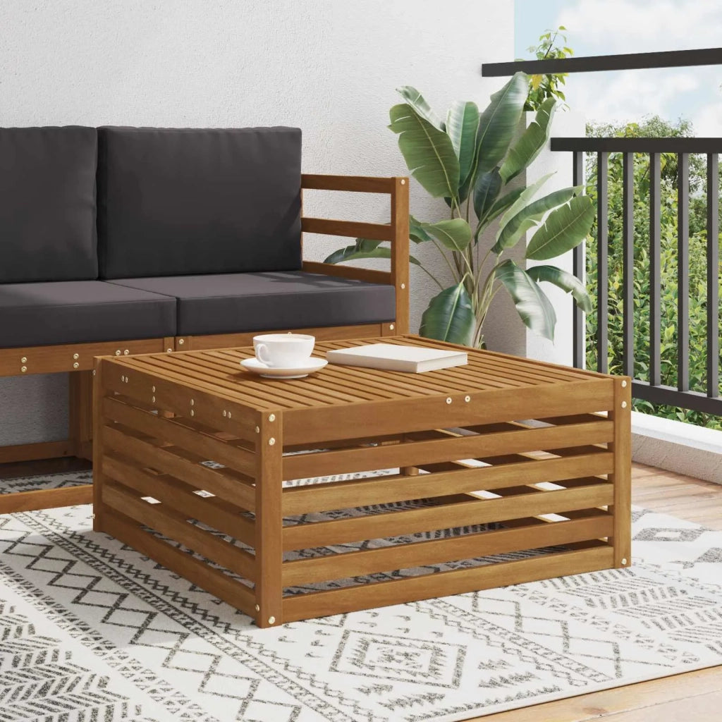 Tavolino da Giardino-Tavolo da Esterno Legno di Acacia Massello Naturale 576396