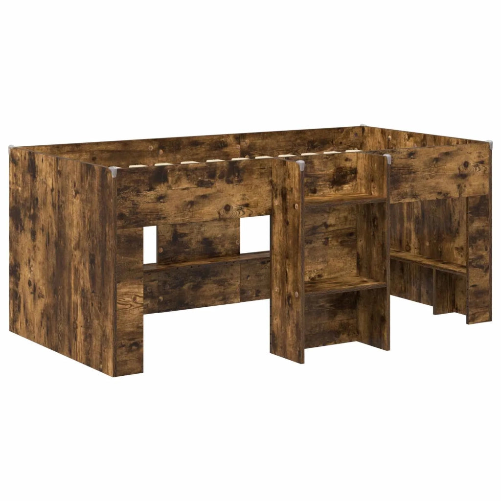 Letto Alto per Bambini Rovere Fumo 80 x 160 cm 3422575