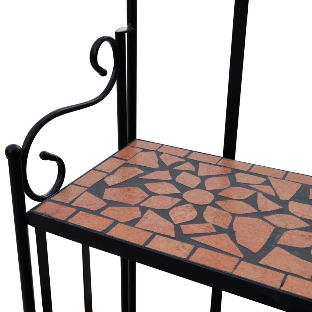 Piedistallo per Piante Terracotta con Mosaico 41131