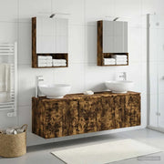 Set di Armadi da Bagno 5 pcs Rovere Fumo Legno ingegnerizzato 3406483