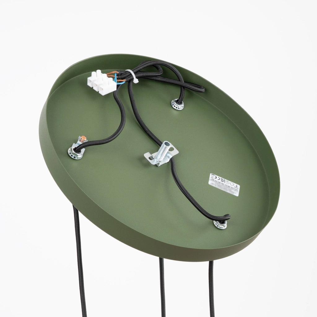 Lampada a sospensione moderna tripla verde/beige E14 MOLDEA