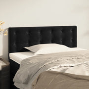 Testiera-Testata-Testiera Decorativa Nera 90x5x78/88 cm in Velluto 582978