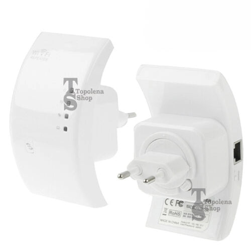 WIRELESS-N WIFI REPEATER 300 Mbps RIPETITORE AMPLIFICATORE LAN RETE WPS