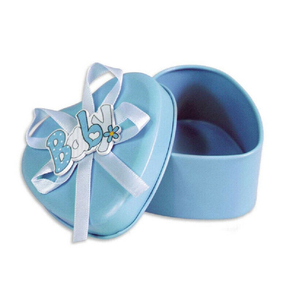 Trade Shop - Scatoline Portaconfetti 36 Pezzi Cuore Nascita Battesimo Bomboniera Bimbo Bimba -