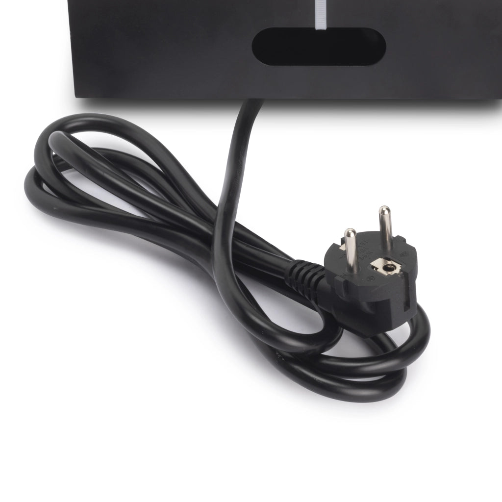 Emuca Multipresa Atom 26 A+C per scrivania, EU, Verniciato alluminio, Acciaio e Tecnoplastica e Zama, 1 u.