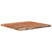 Piano Tavolo | Superficie Tavolo | Piano Scrivania 60x60x2,5 cm Quadrato Massello Acacia Bordi Vivi