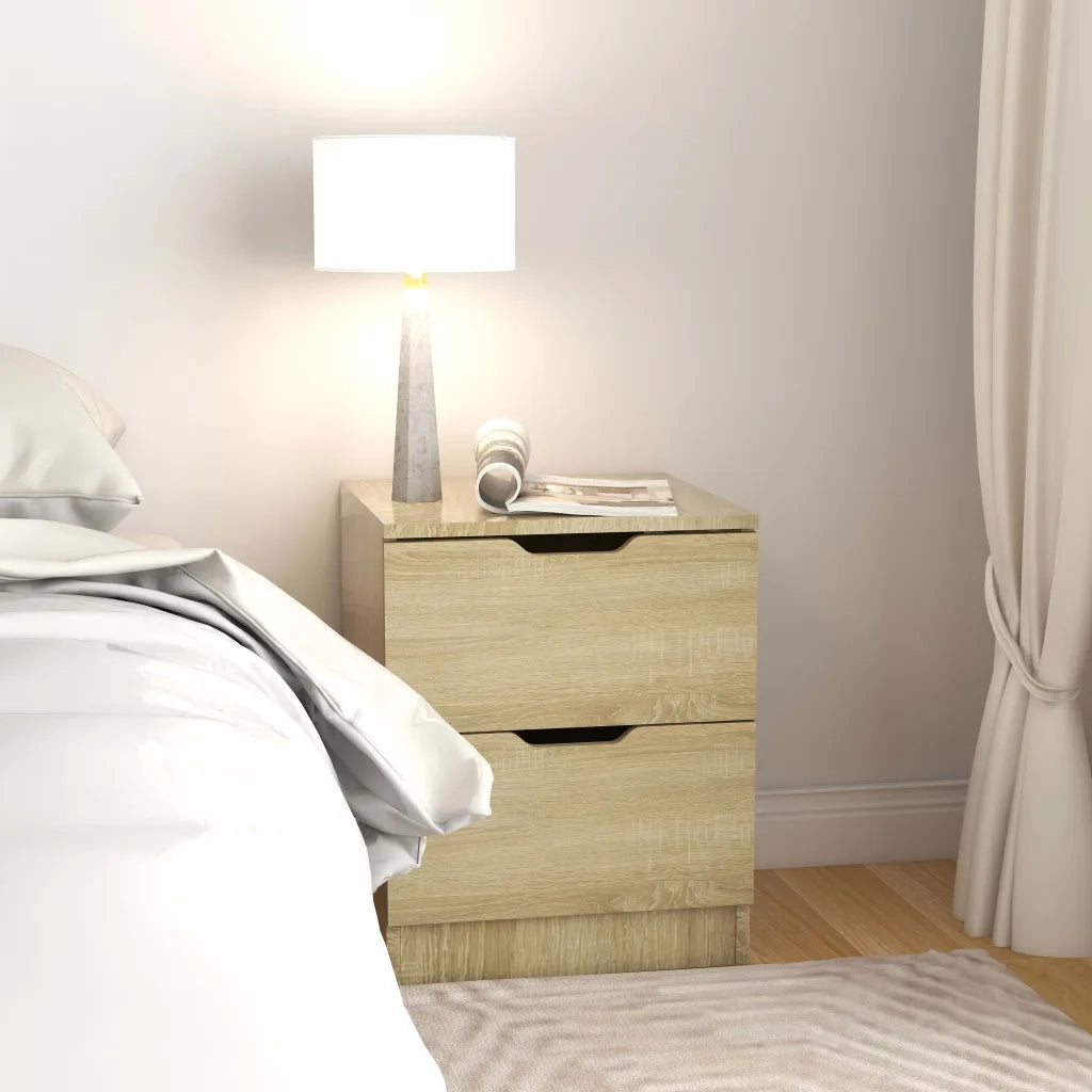 Comodino Rovere Sonoma 40x40x50 cm in Legno Multistrato 326729