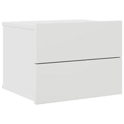 Comodino | Armadio da Notte | Mobiletto da notte Bianco 40x30x30 cm in Legno Multistrato