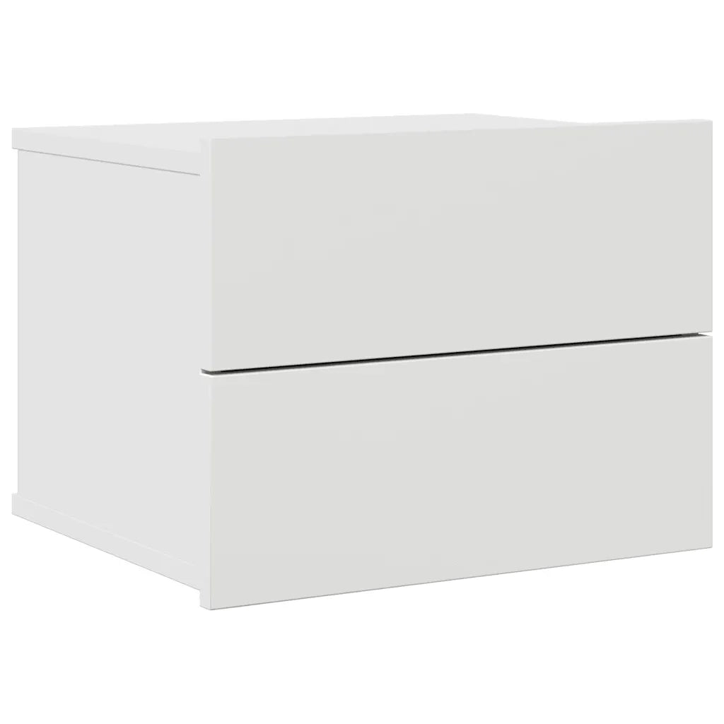 Comodino | Armadio da Notte | Mobiletto da notte Bianco 40x30x30 cm in Legno Multistrato