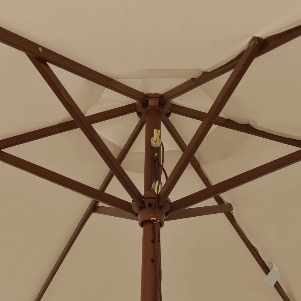 Ombrellone da giardino con palo in legno 196 x 231 cm tortora 02_0008357