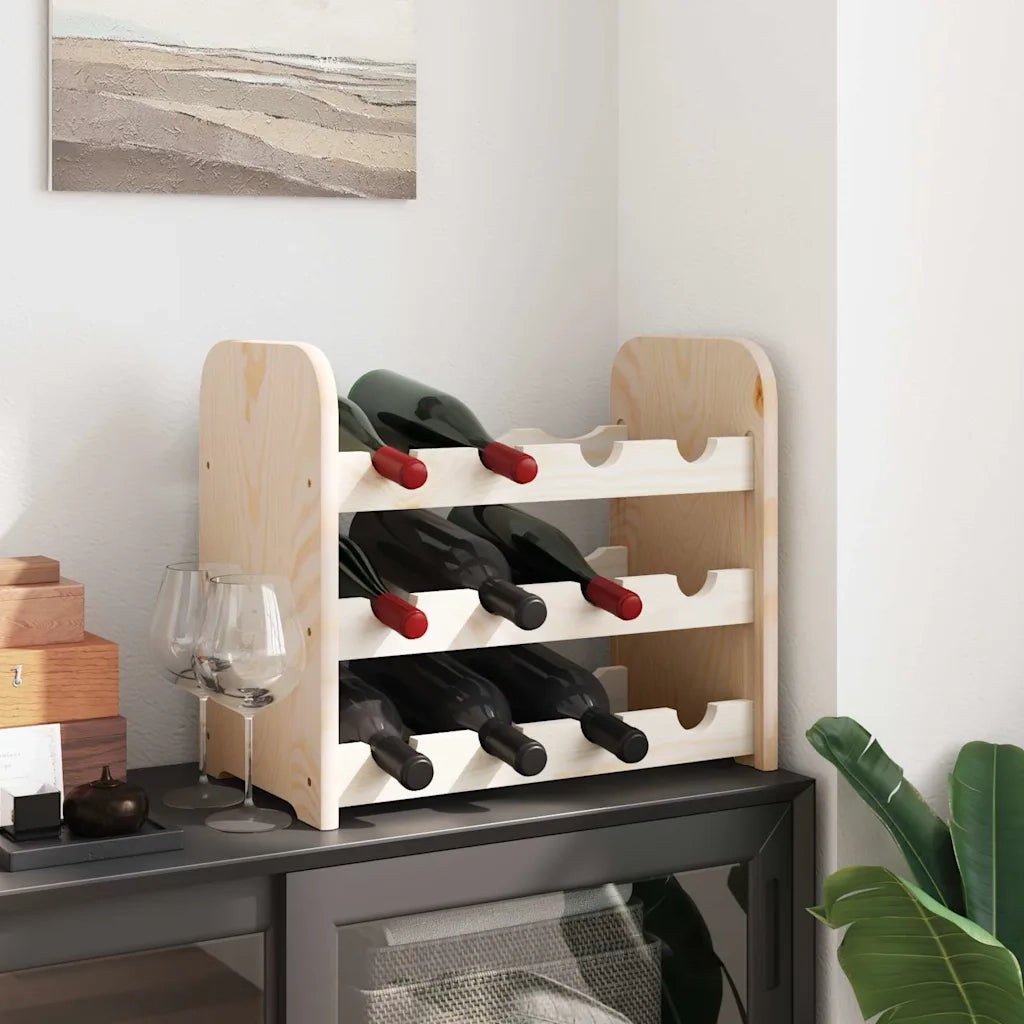 Portavini 43x25x37 cm in Legno Massello di Pino CFW3530688