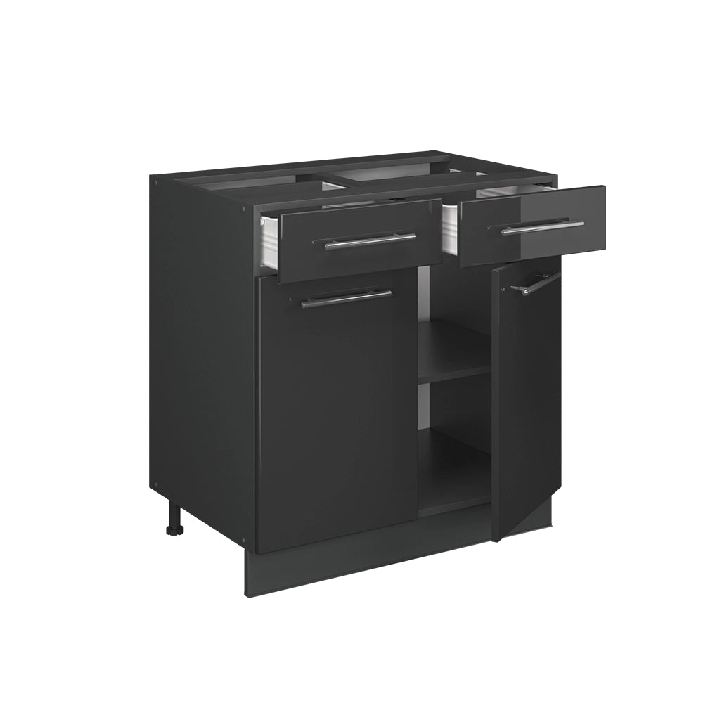 Vicco Mobiletto base per cucina Antracite lucido 80 cm , PL Antracite