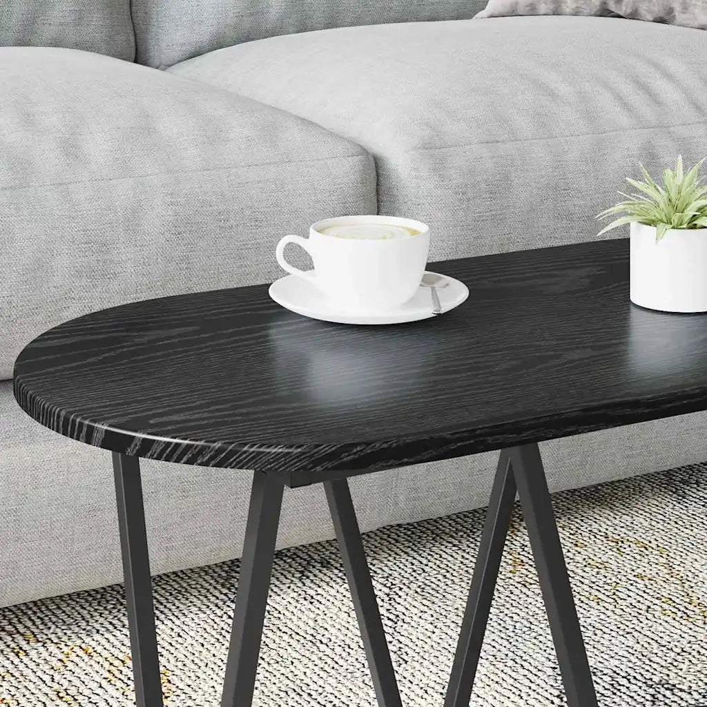 Tavolino da salotto Rovere Nero 80 x 40 x 40.5 cm 869690