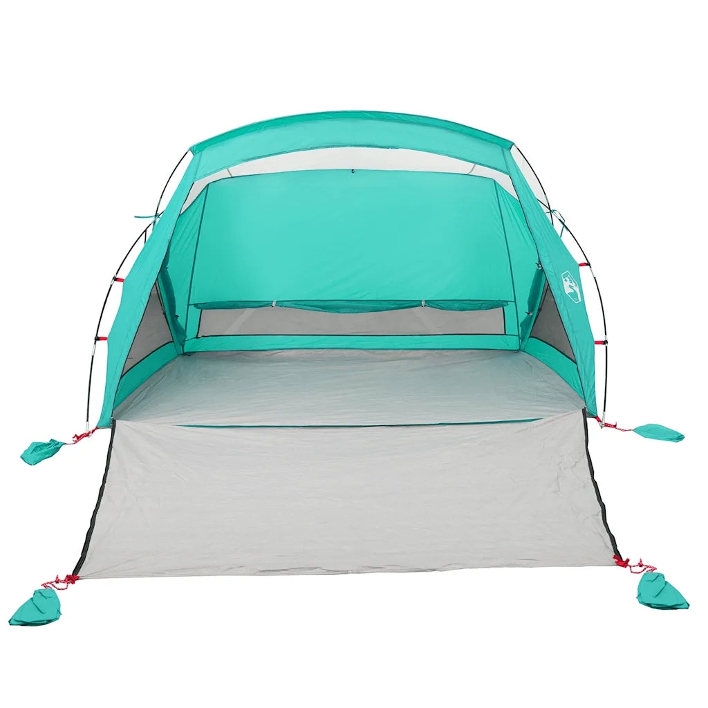 Tenda da Spiaggia 2 Persone-Tenda da campeggio Verde Mare Impermeabile
