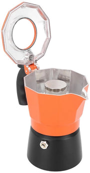 Moka pot 8 persone - Doppio valvola - Caffettiera elettrica - Alluminio - Per uso domestico - Design elegante - Distribuzione di calore uniforme