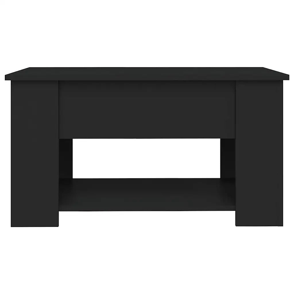 Tavolino da Salotto Nero 79x49x41 cm in Legno Multistrato 809711
