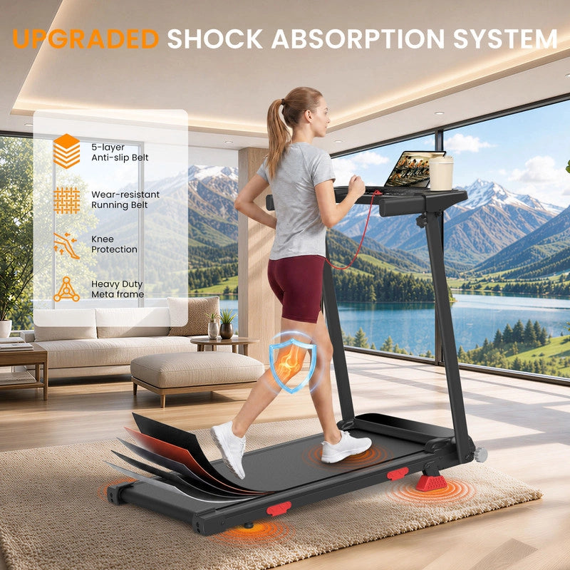 Tapis roulant pieghevole | Regolazione inclinazione | 3,0 HP | Ultra-silenzioso | 1¨C12 km/h | Controllo tramite App Smart | Design ammortizzato