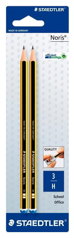 MATITA STAEDTLER N3 H NORIS ALTA QUALITÀ 2PZ