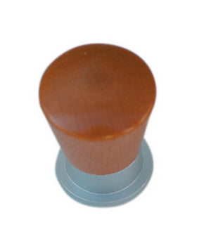 1blister blister pomoli in legno/ ottone, diametro 19mm ciliegio (pz.2) cod:ferx.58644