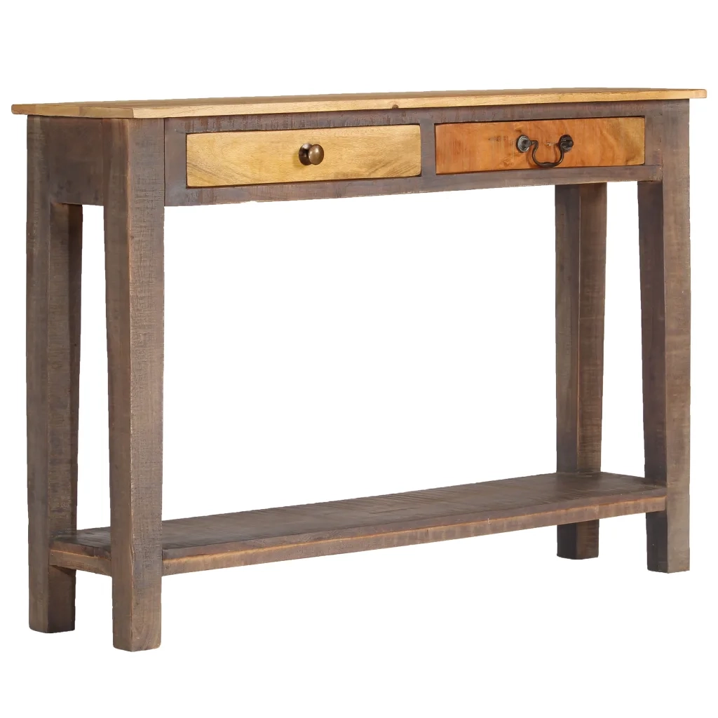 Tavolo Consolle in Legno Massello Vintage 118x30x80 cm cod mxl 23700