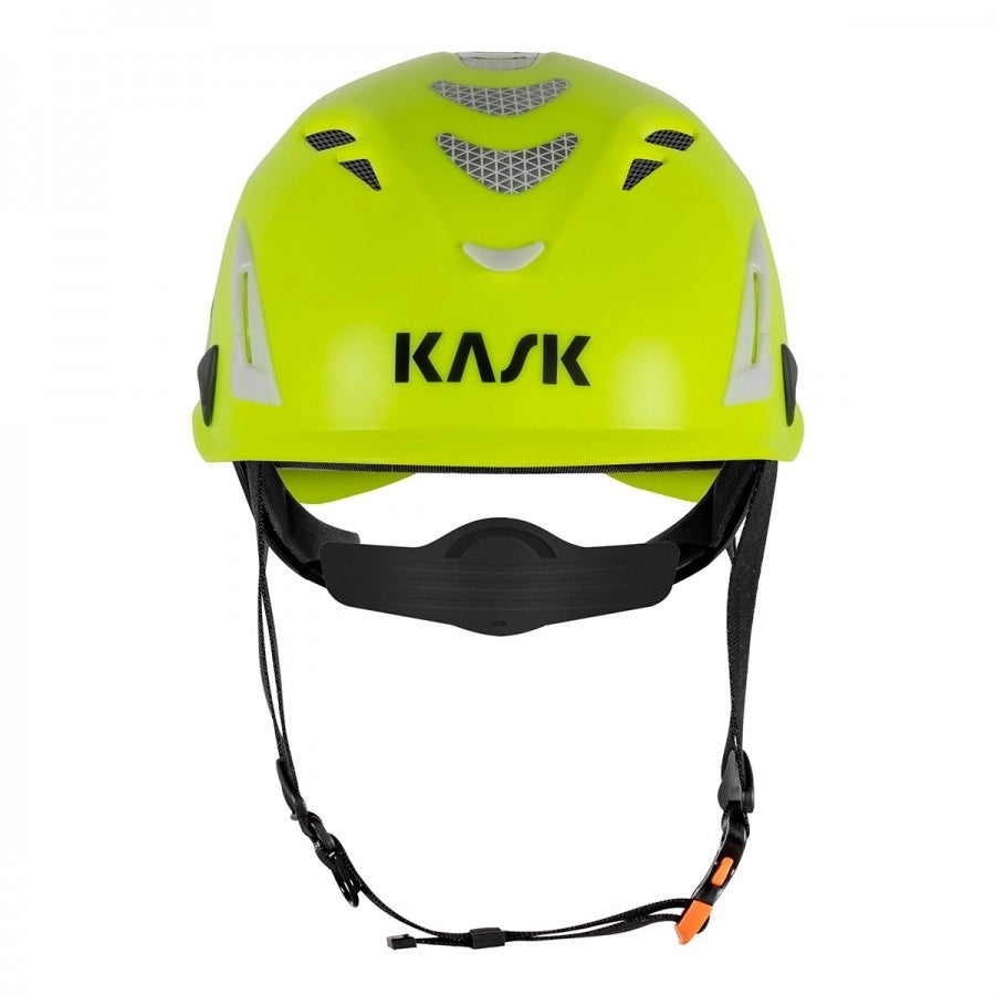 Elmetto Kask Superplasma AQ HI VIZ Giallo – EN 397 – Casco di sicurezza ventilato alta visibilità