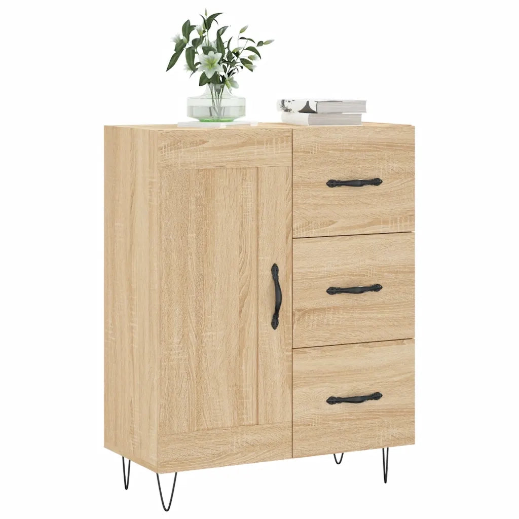 Credenza Rovere Sonoma 69,5x34x90 cm in Legno Multistrato 830255