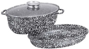 Klausberg KB-7367 Teglia da forno in ceramica con coperchio e griglia