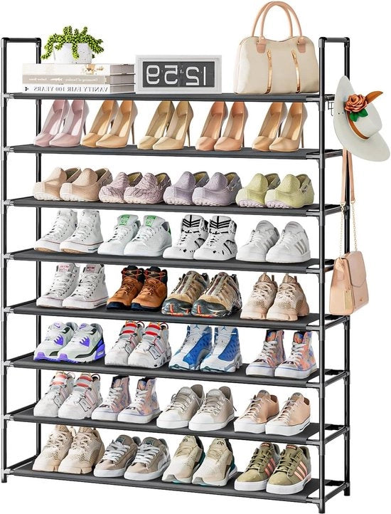 Organizzatore di scarpe 8 livelli per 32-40 pair di scarpe - Organizzatore di spazio per scarpe
