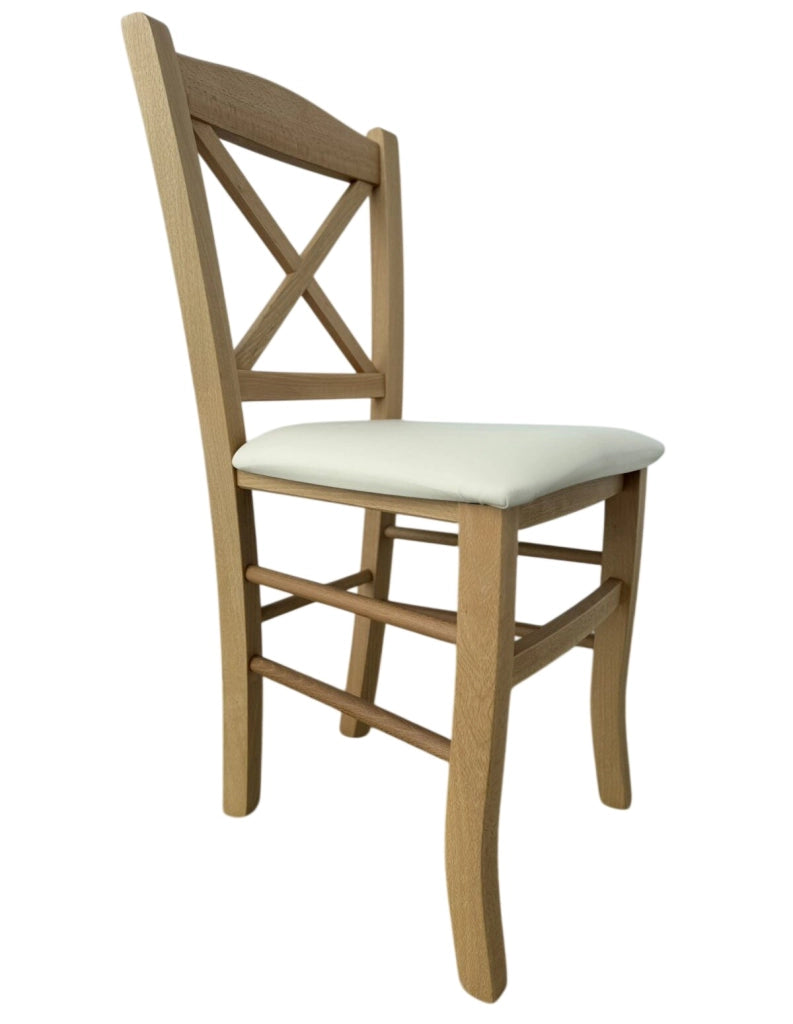 Sedia LIANA color rovere-marrone PU beige