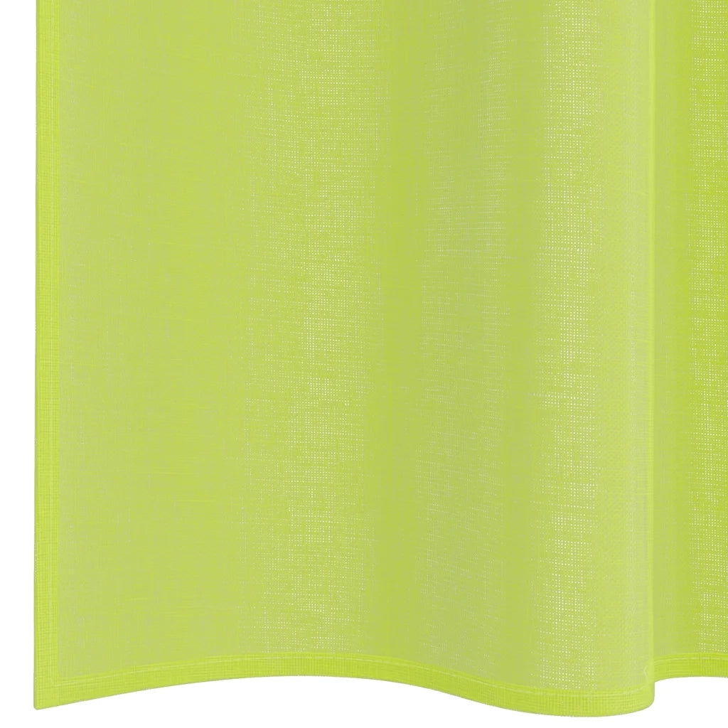Tende in Voile con Tasche per Aste 2 pz Verde Mela 4102165