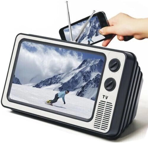 Schermo lente ingrandimento 12" per cellulare smartphone forma TV retrò