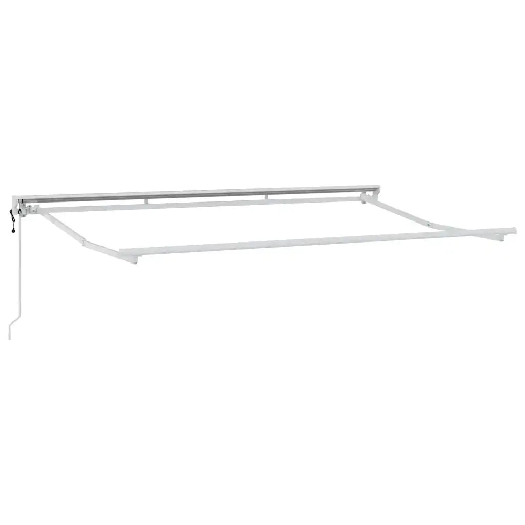 Struttura della tenda Regolabile-Telaio per tenda da sole Bianco 3,5 x 2 m Acciaio 481517