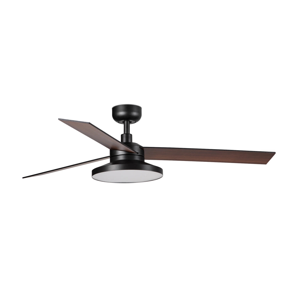 RUDDER TAK 3 L Ventilatore nero/noce 2700K