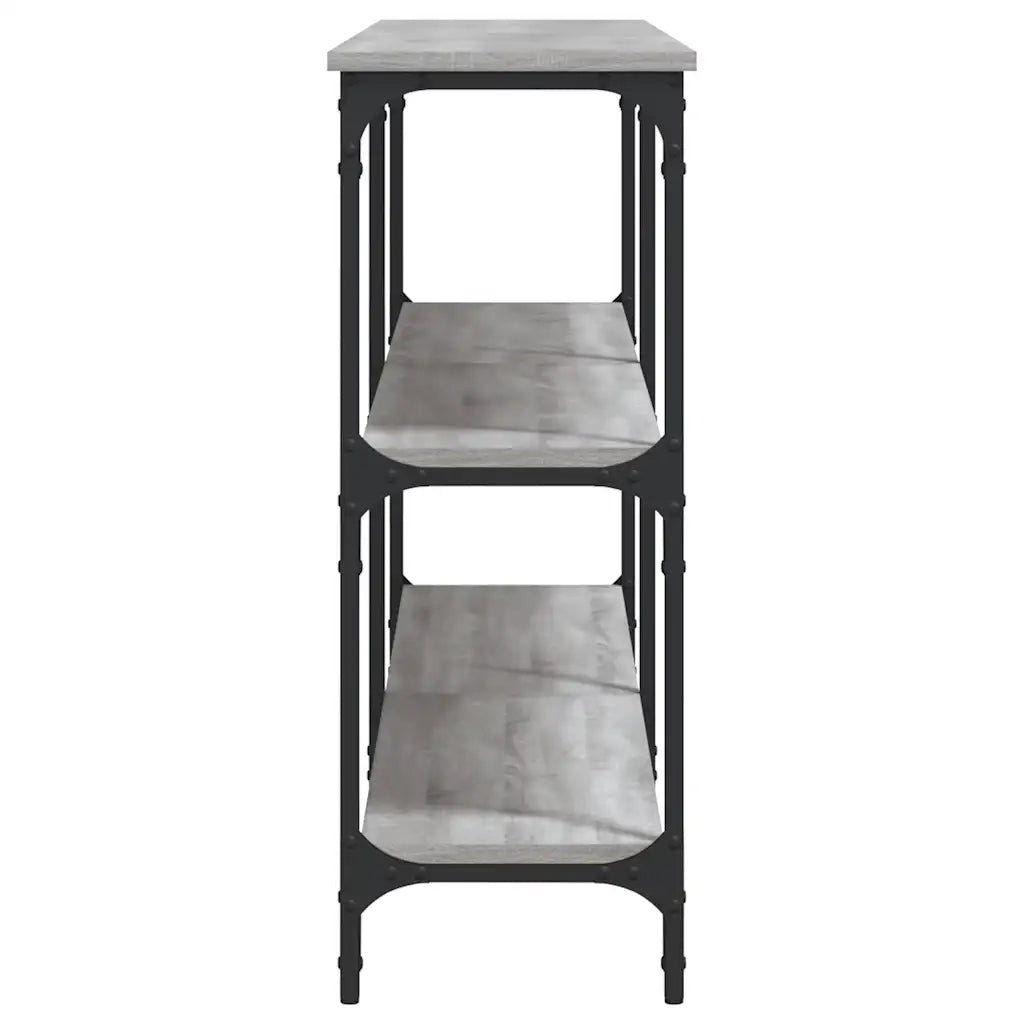 Tavolo Consolle | Tavolo d'Ingresso Grigio Sonoma 200x29x75 cm in Legno Multistrato